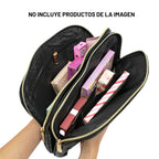 COSMETIQUERA NEGRA CUERINA TRENDY