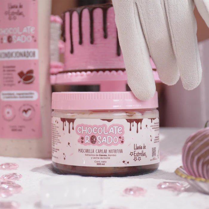 MASCARILLA CAPILAR CHOCOLATE ROSADO LLUVIA DE ESTRELLAS