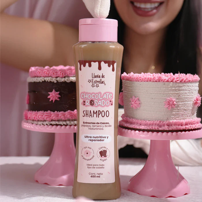 SHAMPOO CHOCOLATE ROSADO LLUVIA DE ESTRELLAS