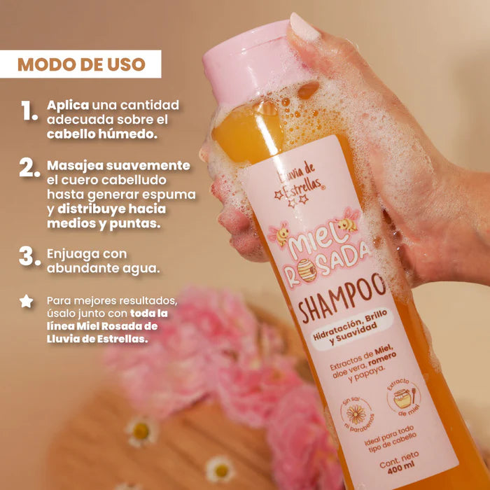 SHAMPOO MIEL ROSADA LLUVIA DE ESTRELLAS